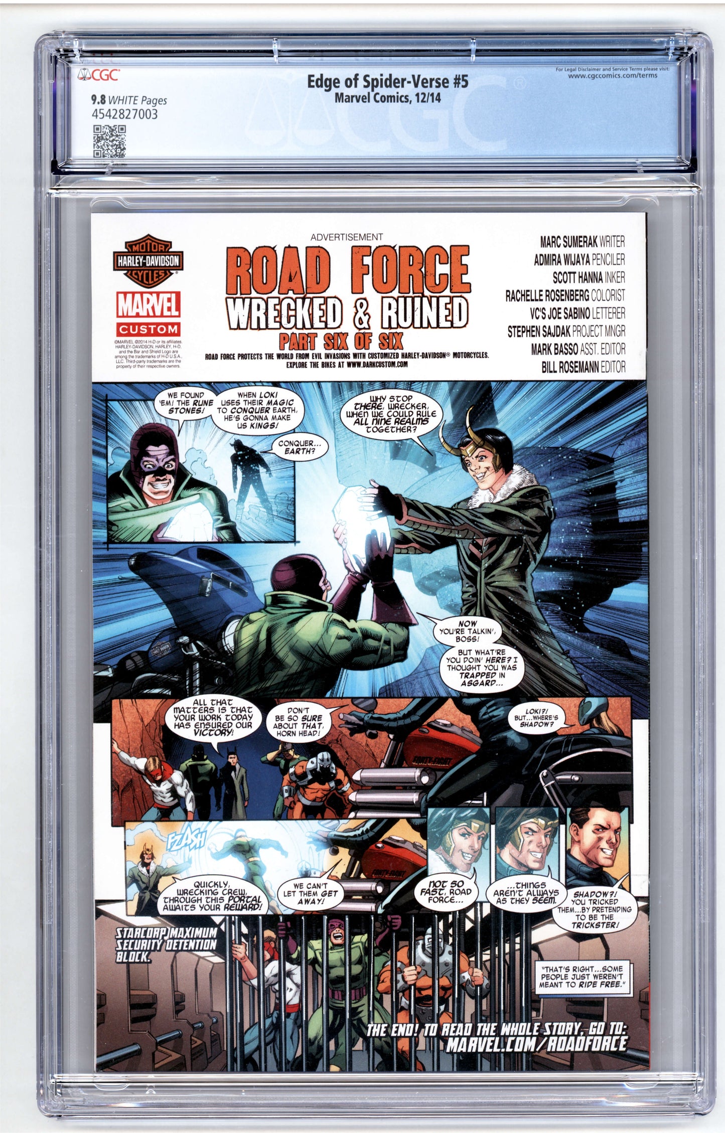 Edge of Spider-Verse #5 CGC 9.8 1st App. of SP//dr & Peni Parker