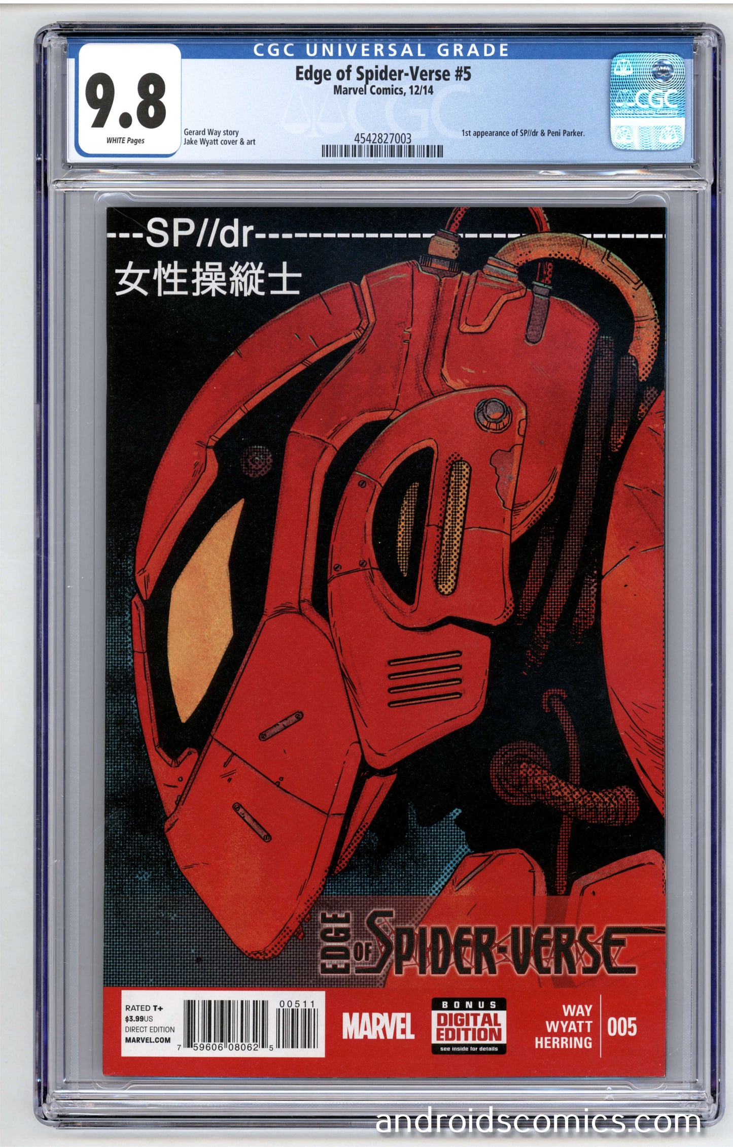 Edge of Spider-Verse #5 CGC 9.8 1st App. of SP//dr & Peni Parker