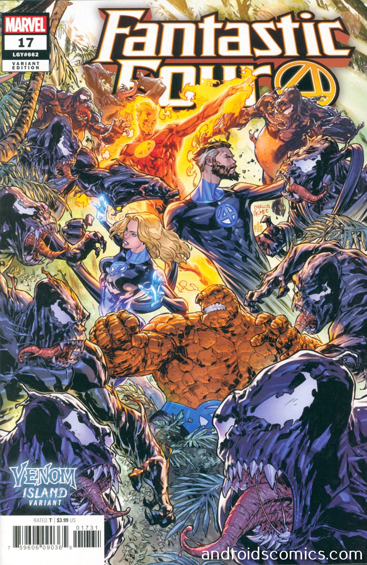 Fantastic Four #17 Venomn Island Variant