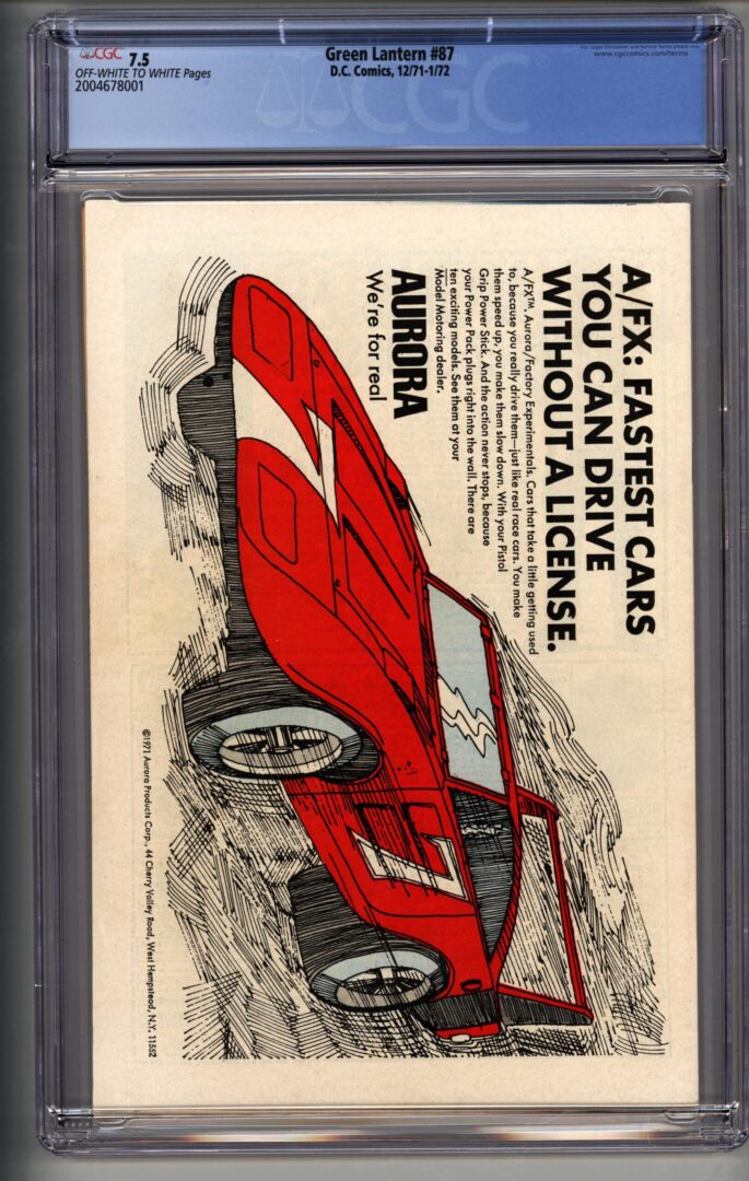 Green Lantern #87 CGC 7.5 1st appearance of John Stewart