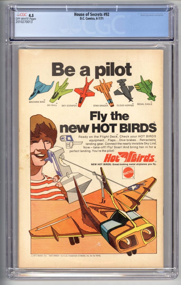 House of Secrets #92 CGC 4.5 1st appearance of Swamp Thing