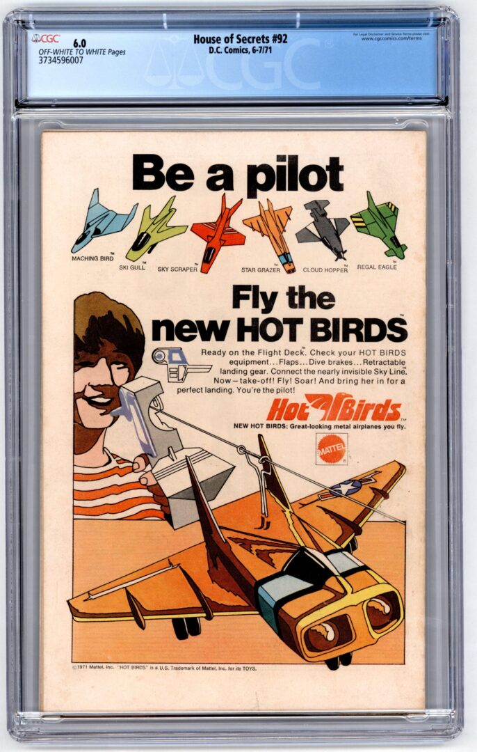 House of Secrets #92 CGC 6.0 1st appearance of Swamp Thing