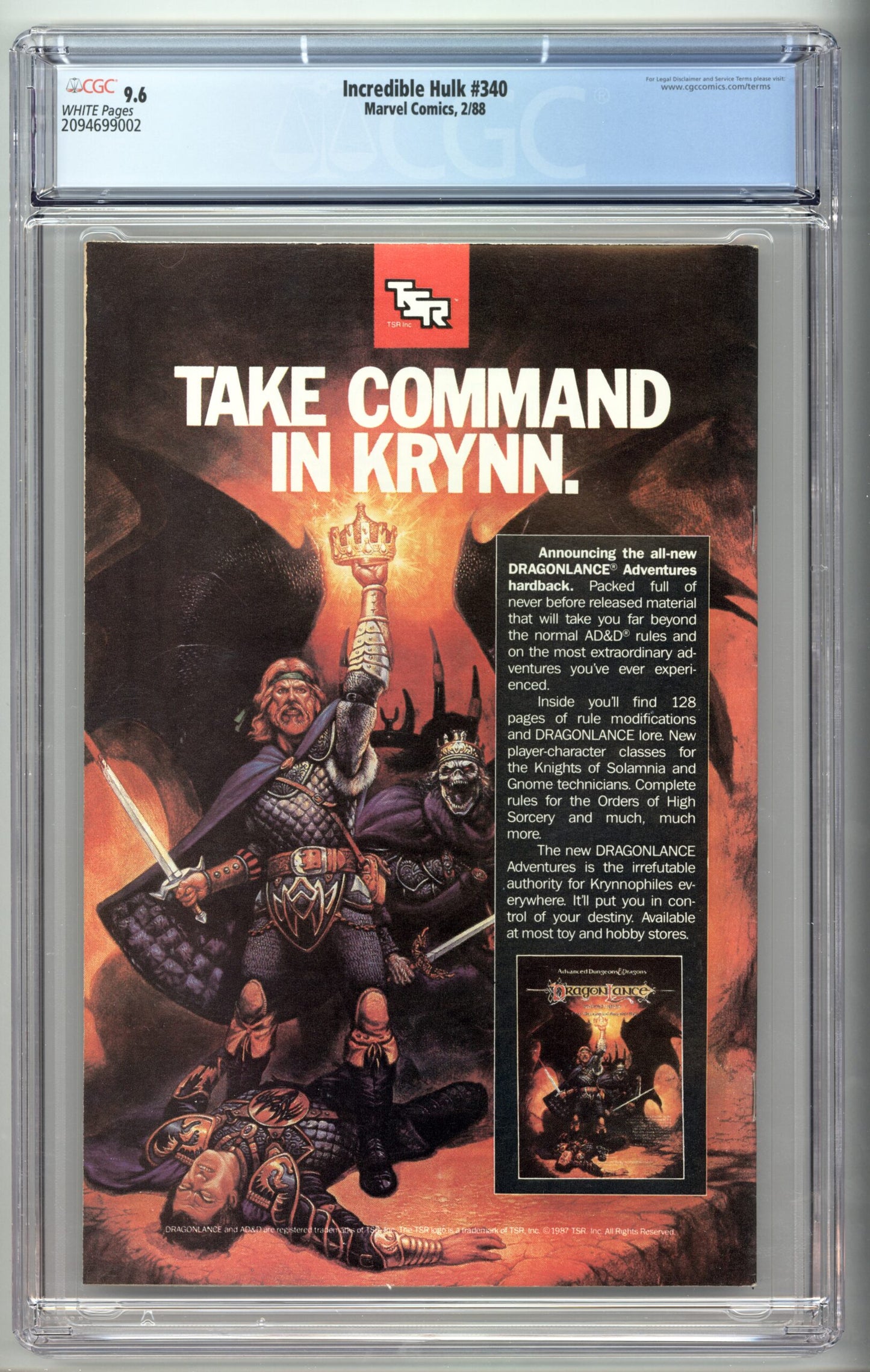 Incredible Hulk #340 CGC 9.6