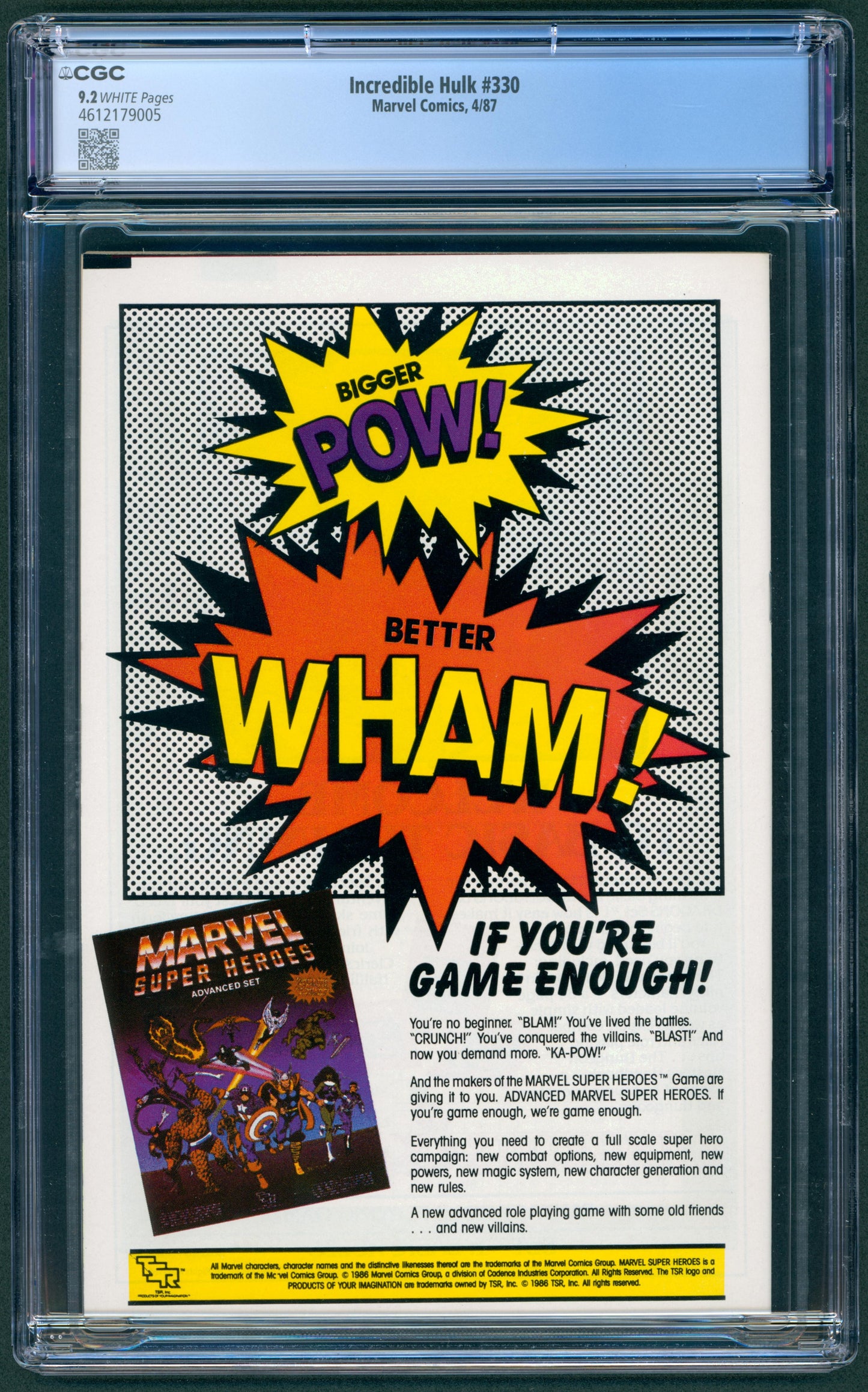 Incredible Hulk #330 CGC 9.2