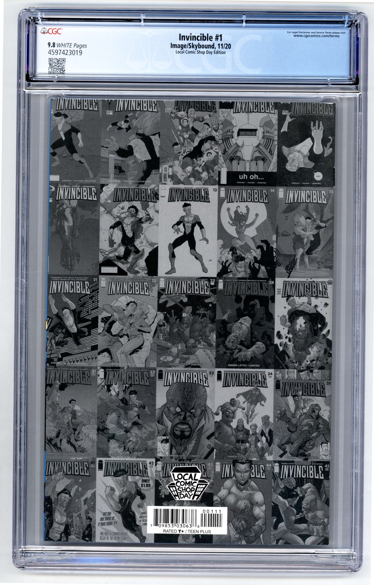 Invincible #1 CGC 9.8 Local Comic Shop Day Edition
