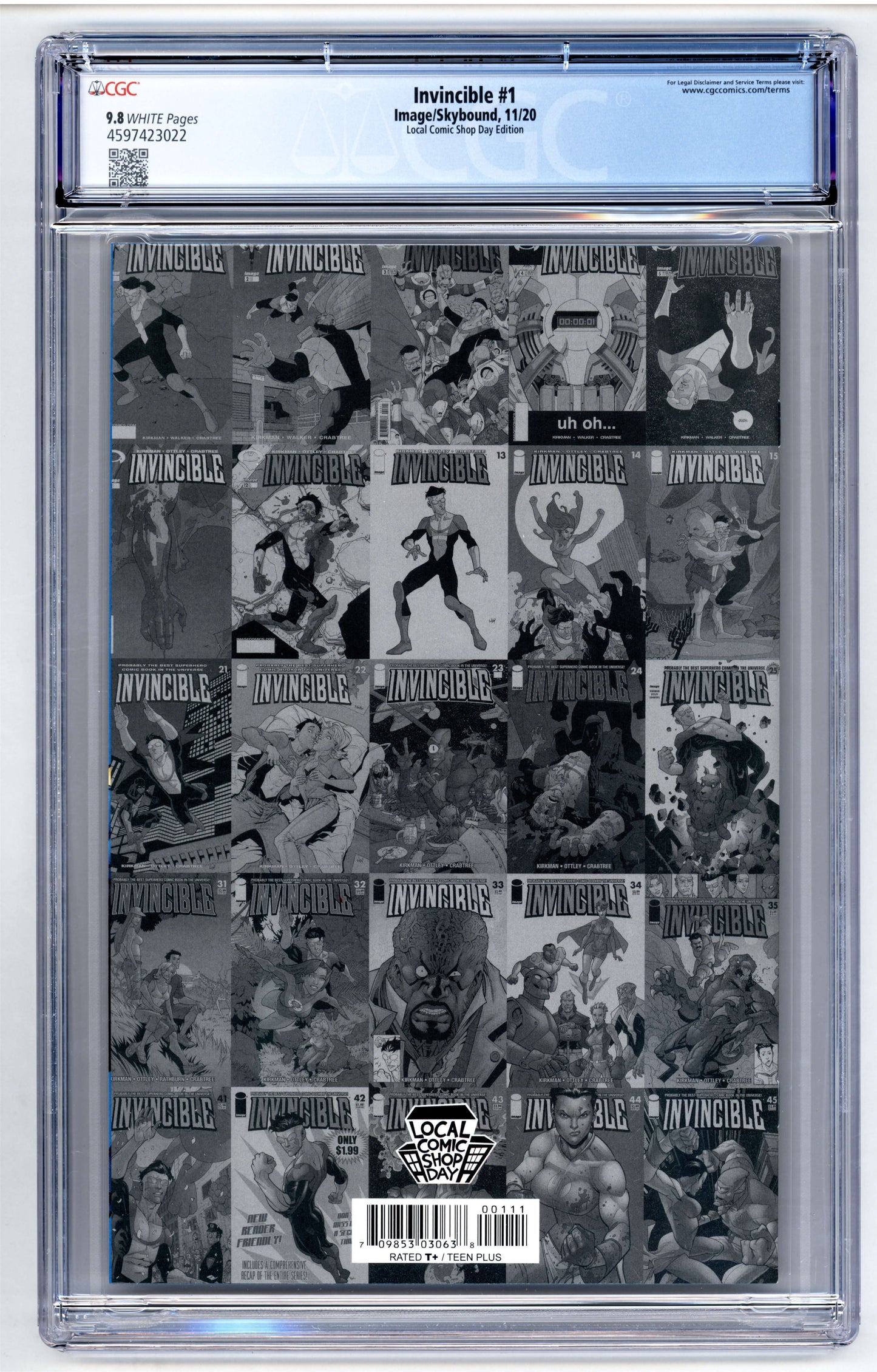 Invincible #1 CGC 9.8 Local Comic Shop Day Edition