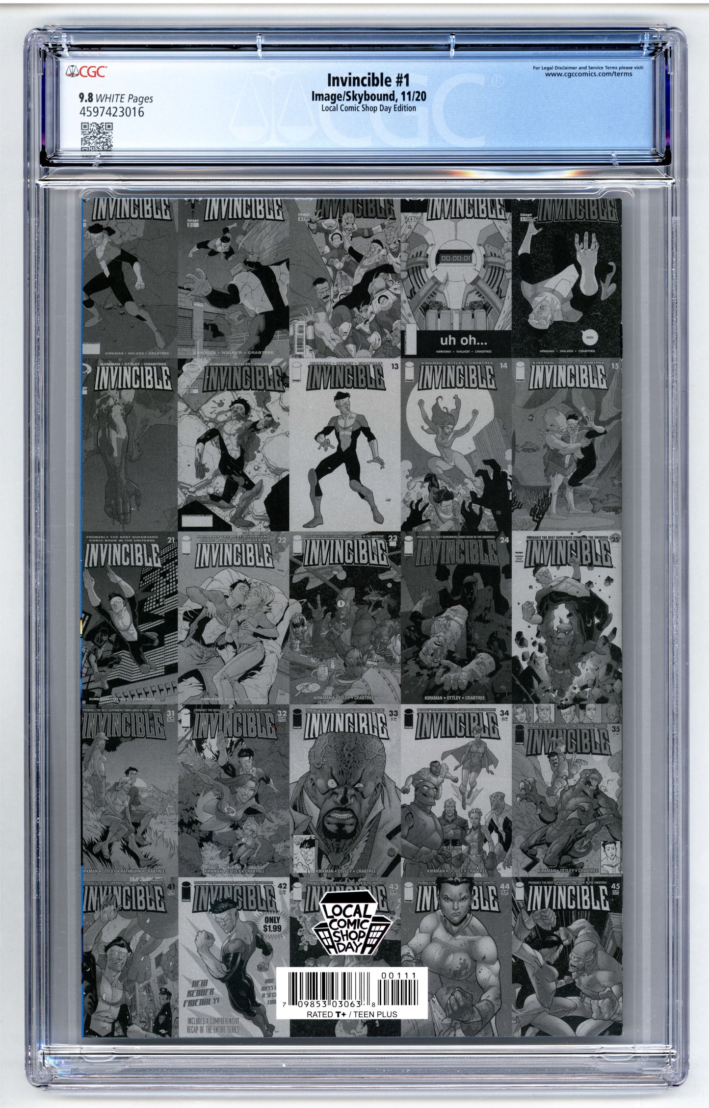Invincible #1 CGC 9.8 Local Comic Shop Day Edition