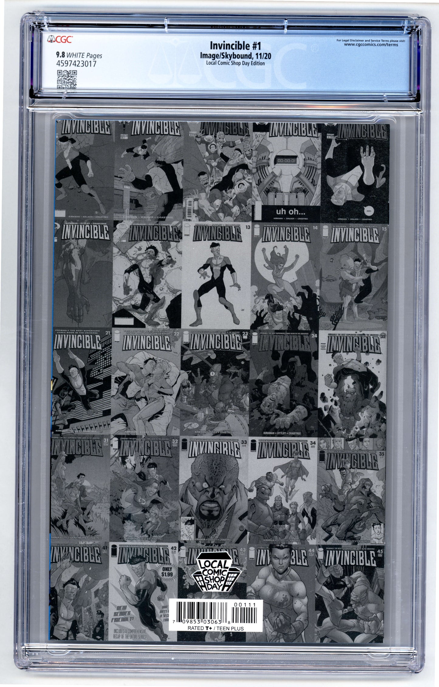 Invincible #1 CGC 9.8 Local Comic Shop Day Edition
