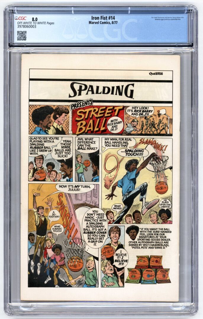 Iron Fist #14 CGC 8.0 1st App. of Sabertooth