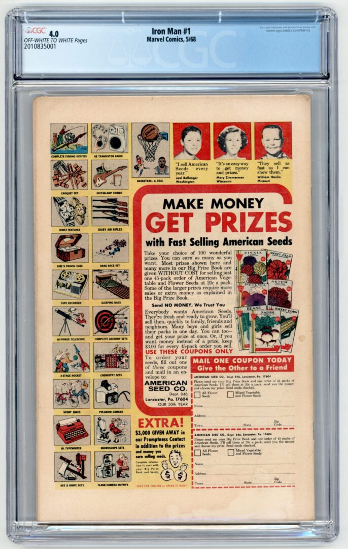 Iron Man #1 CGC 4.0