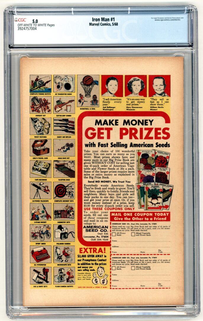 Iron Man #1 CGC 5.0