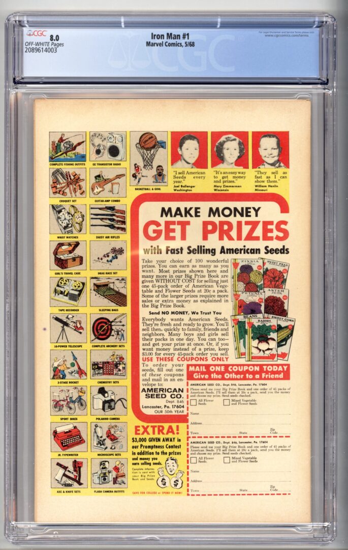 Iron Man #1 CGC 8.0