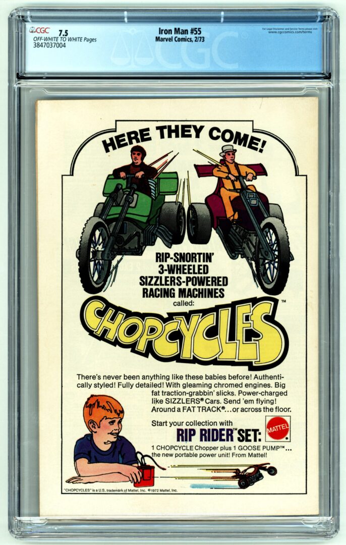 Iron Man #55 CGC 7.5 1st appearance of Thanos, Mentor, and Drax the Destroyer