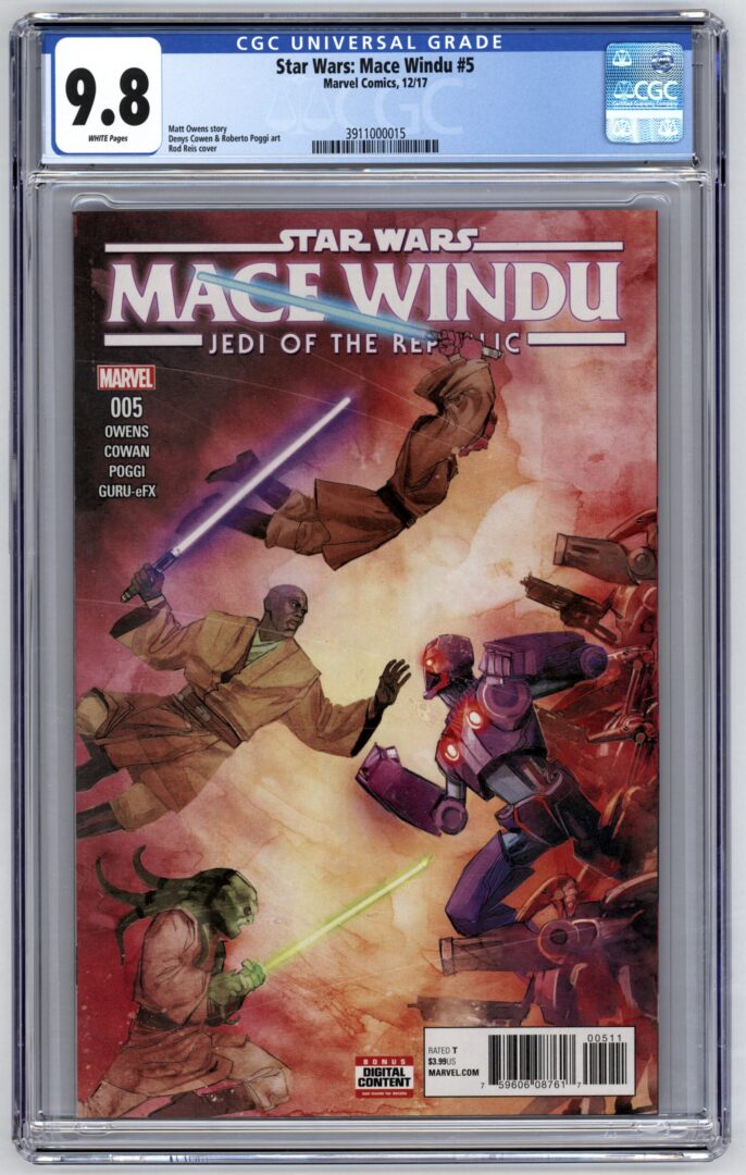 Star Wars Mace Windu Jedi of the Republic #5 CGC 9.8