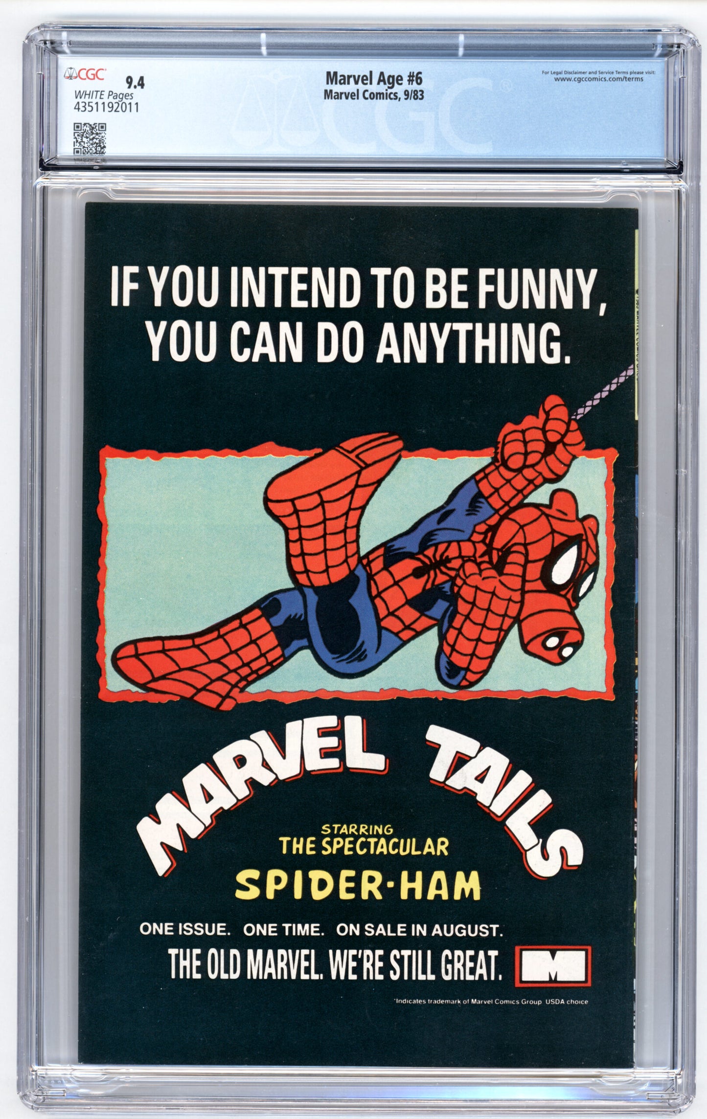 Marvel Age #6 CGC 9.4 Preview Appearance of Beta Ray Bill