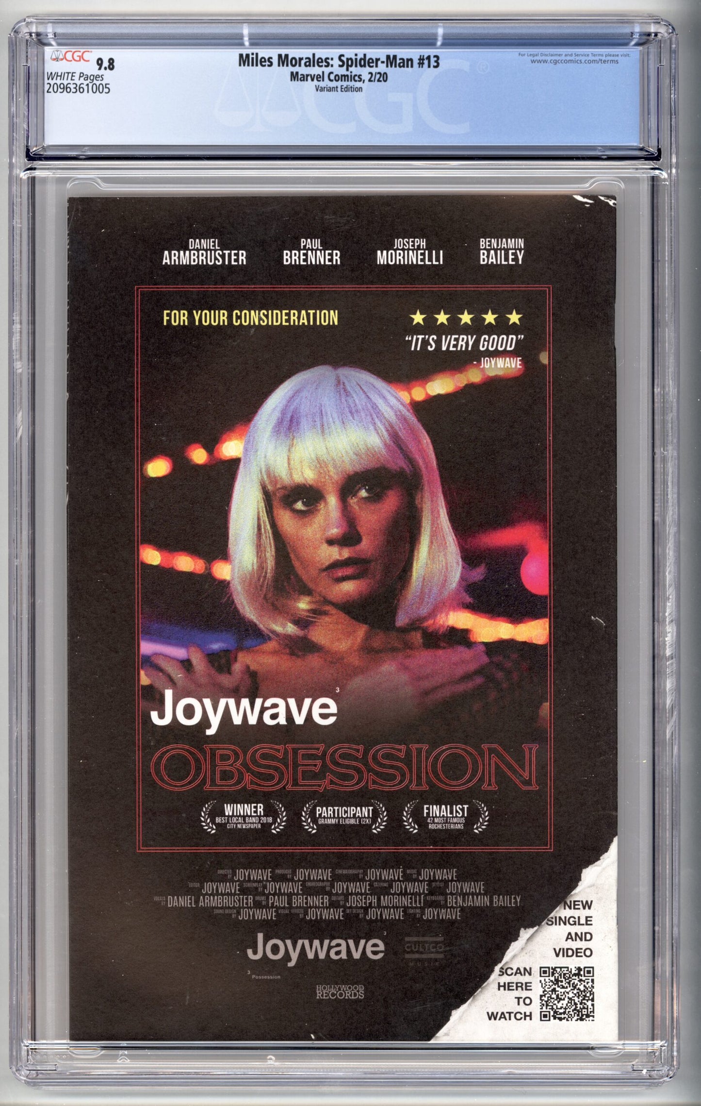 Mile Morales Spider-Man #13 Iron Man 2020 Variant 1st appearance of Billie Morales CGC 9.8