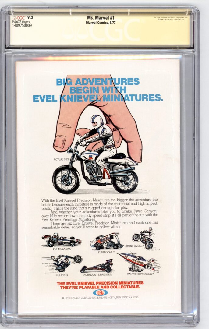 Ms. Marvel #1 CGC 9.2 Signed by Gerry Conway 1st Carol Danvers as Ms. Marvel