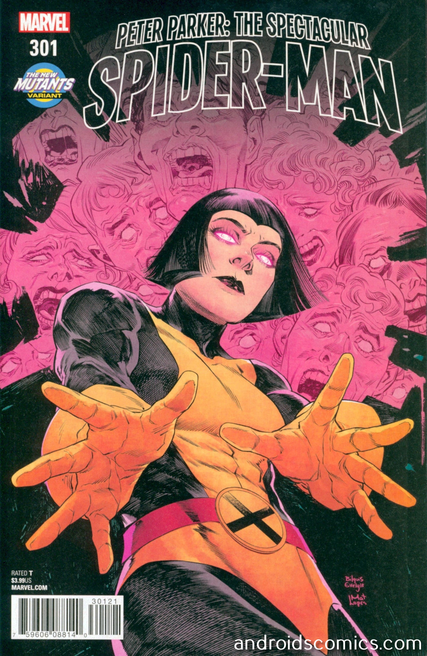 Peter Parker Spectacular Spider-Man #301 Evely New Mutants V
