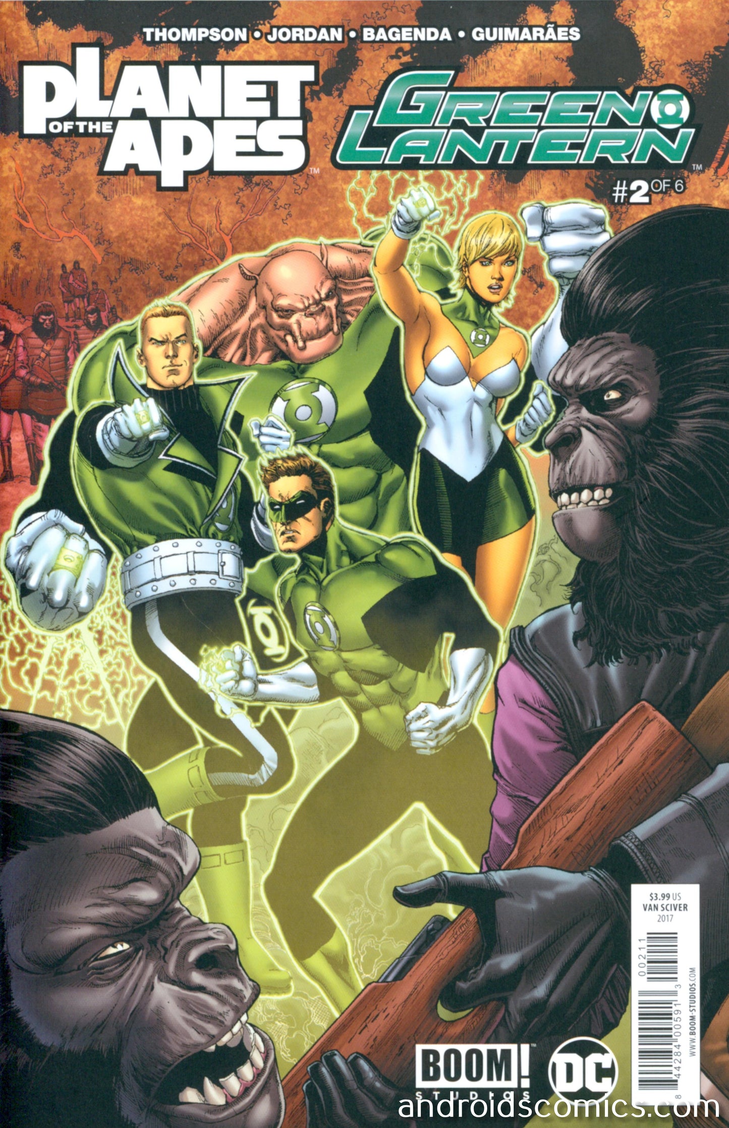 Planet Of Apes Green Lantern #2 Main Cover