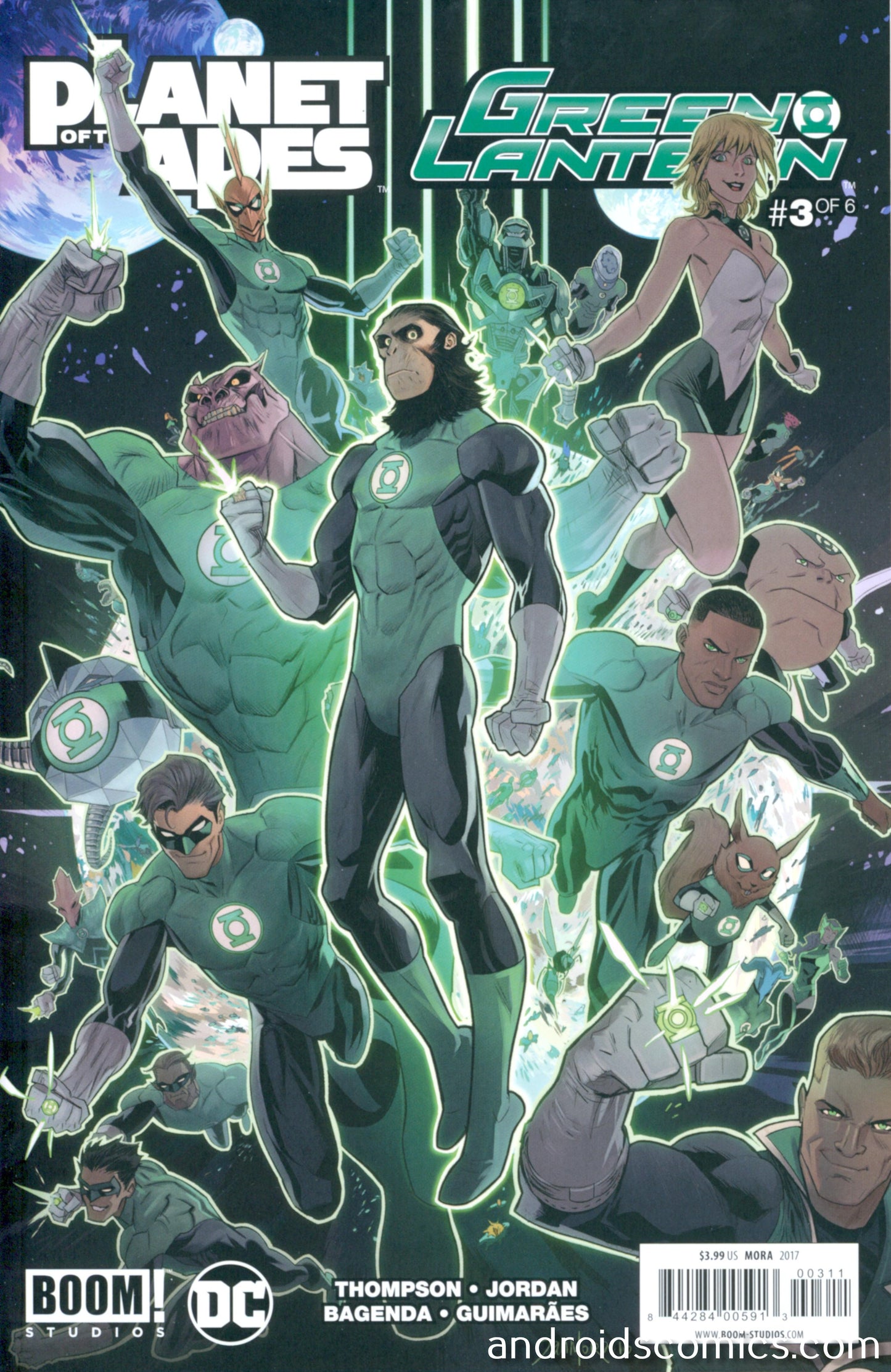 Planet Of Apes Green Lantern #3 Main Cover