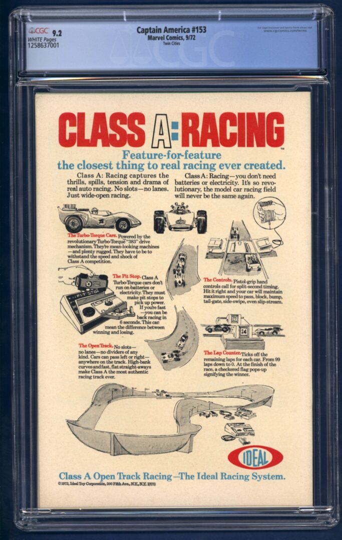 Captain America #153 CGC 9.2 Twin Cities Pedigree