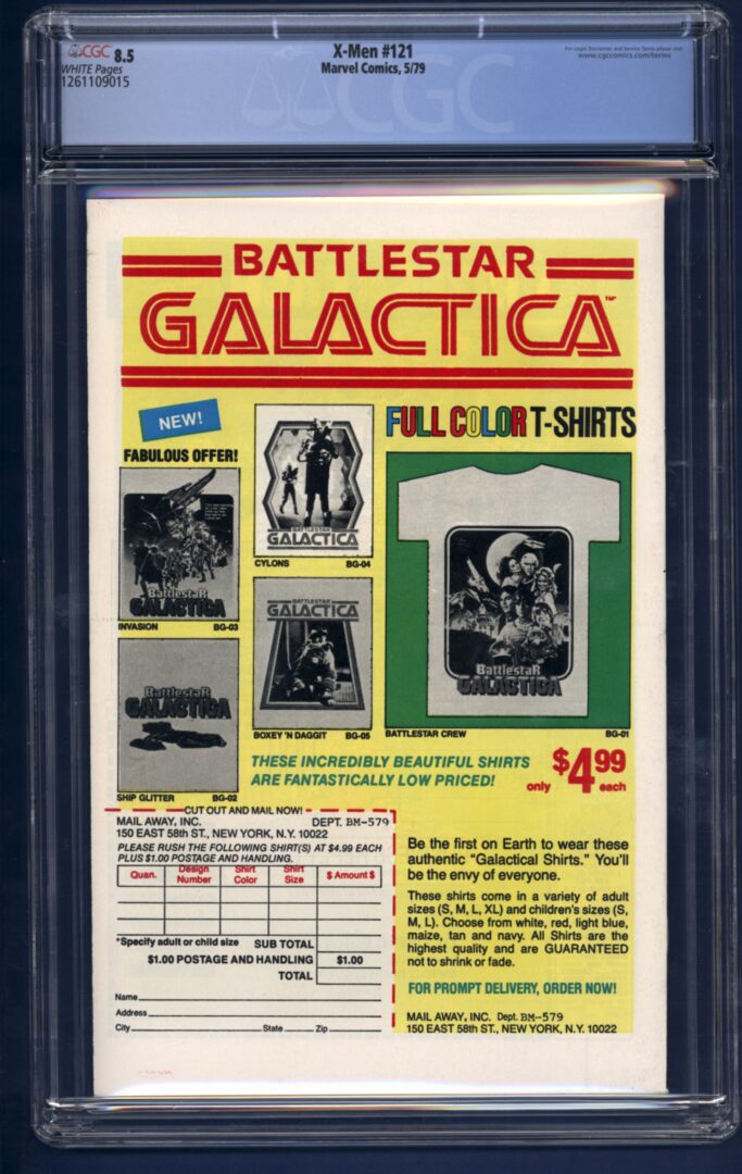 Uncanny X-Men #121 CGC 8.5 1st appearance of Alpha Flight