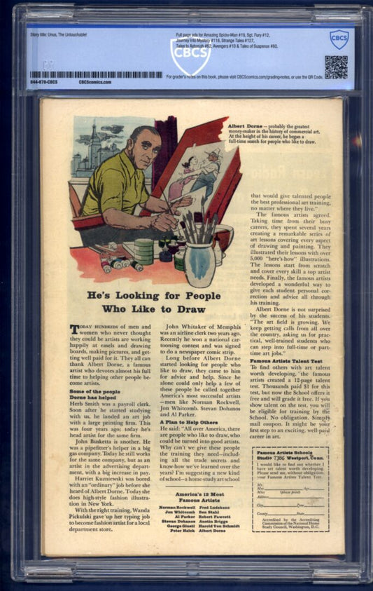 X-Men #8 CBCS 4.5 1st appearance of Unus the Untouchable