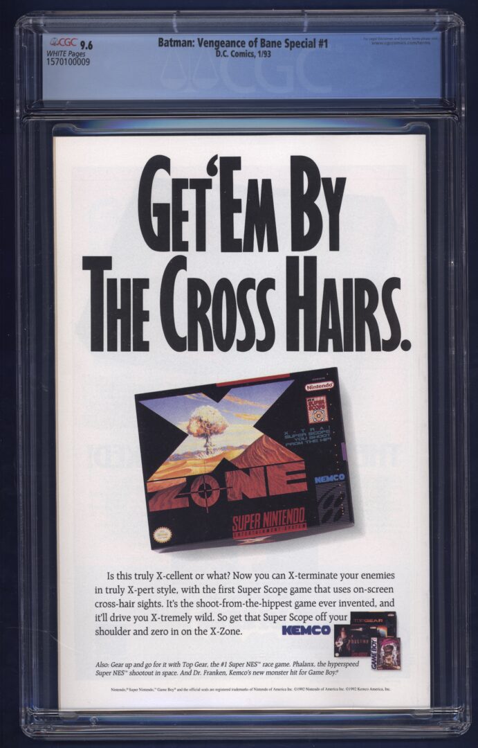 Batman: Vengeance of Bane #1 CGC 9.6 Origin and 1st appearance of Bane