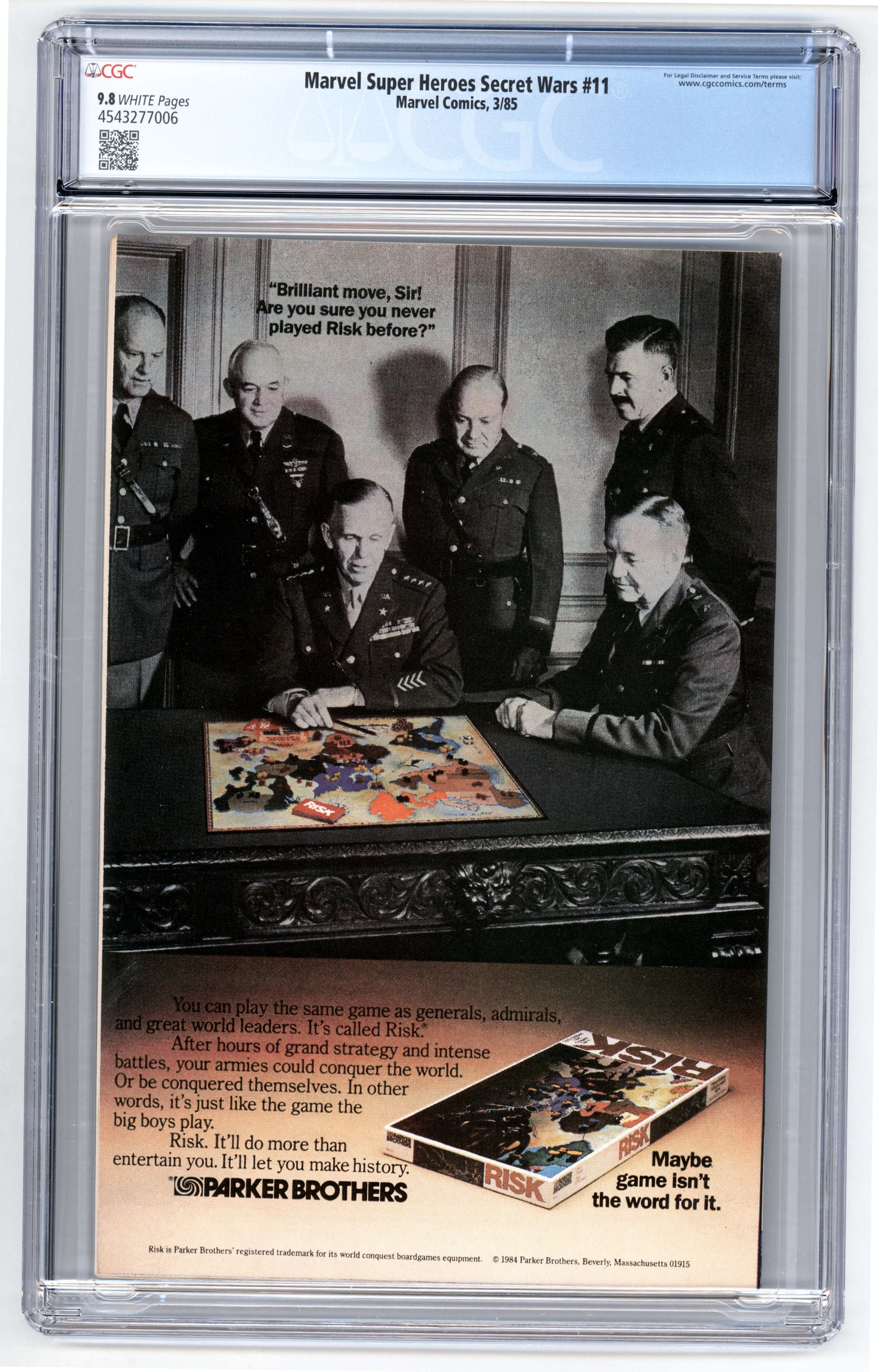 Marvel Super Heroes Secret Wars #11 CGC 9.8