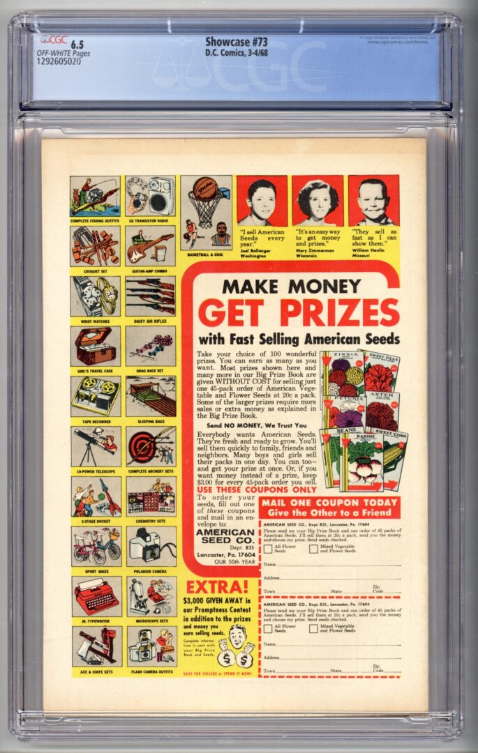 Showcase #73 CGC 6.5 1st appearance of the Creeper