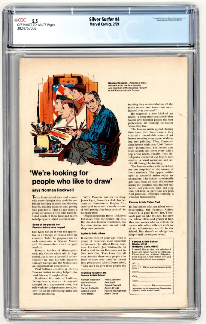 Silver Surfer #4 CGC 5.5