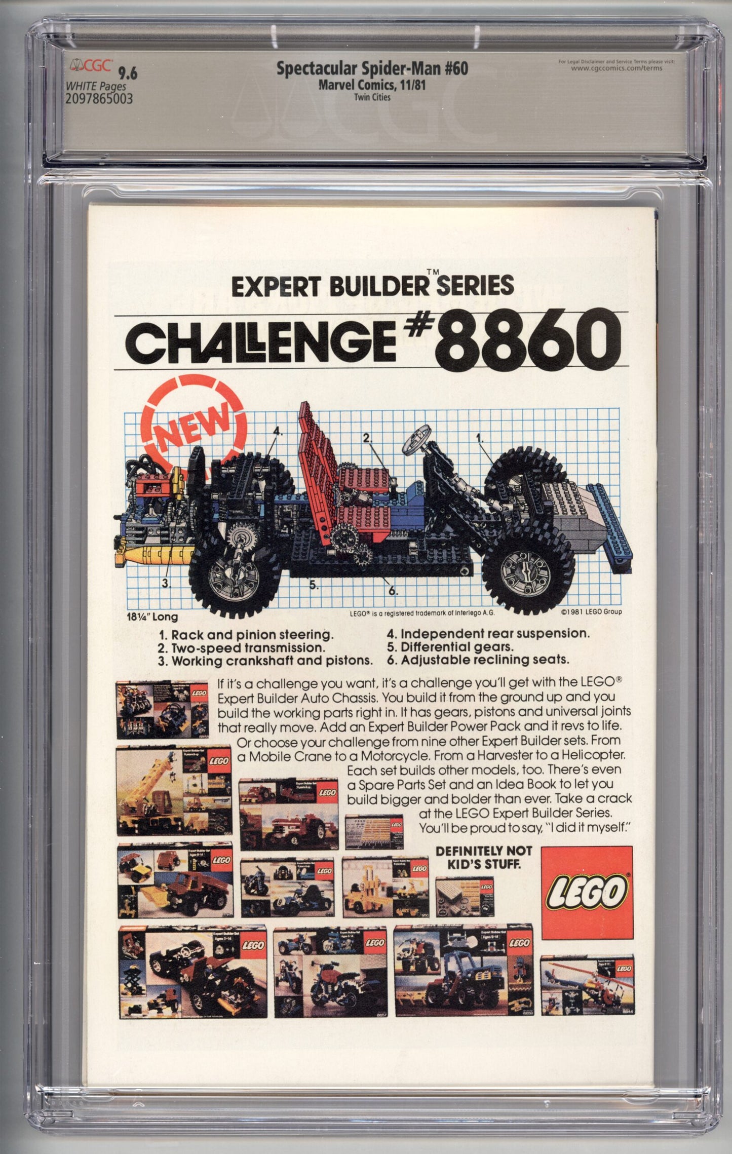 Spectacular Spider-Man #60 CGC 9.6 Twin Cities Pedigree