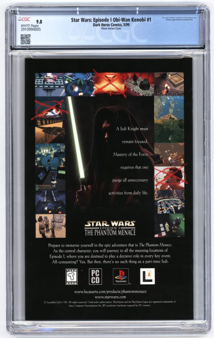 Star Wars Episode 1 Obi-Wan Kenobi #1 CGC 9.8 Photo Variant