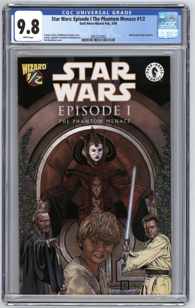Star Wars Episode IThe Phantom Menace #1/2 CGC 9.8 1st App. of Qui-Gon Jinn