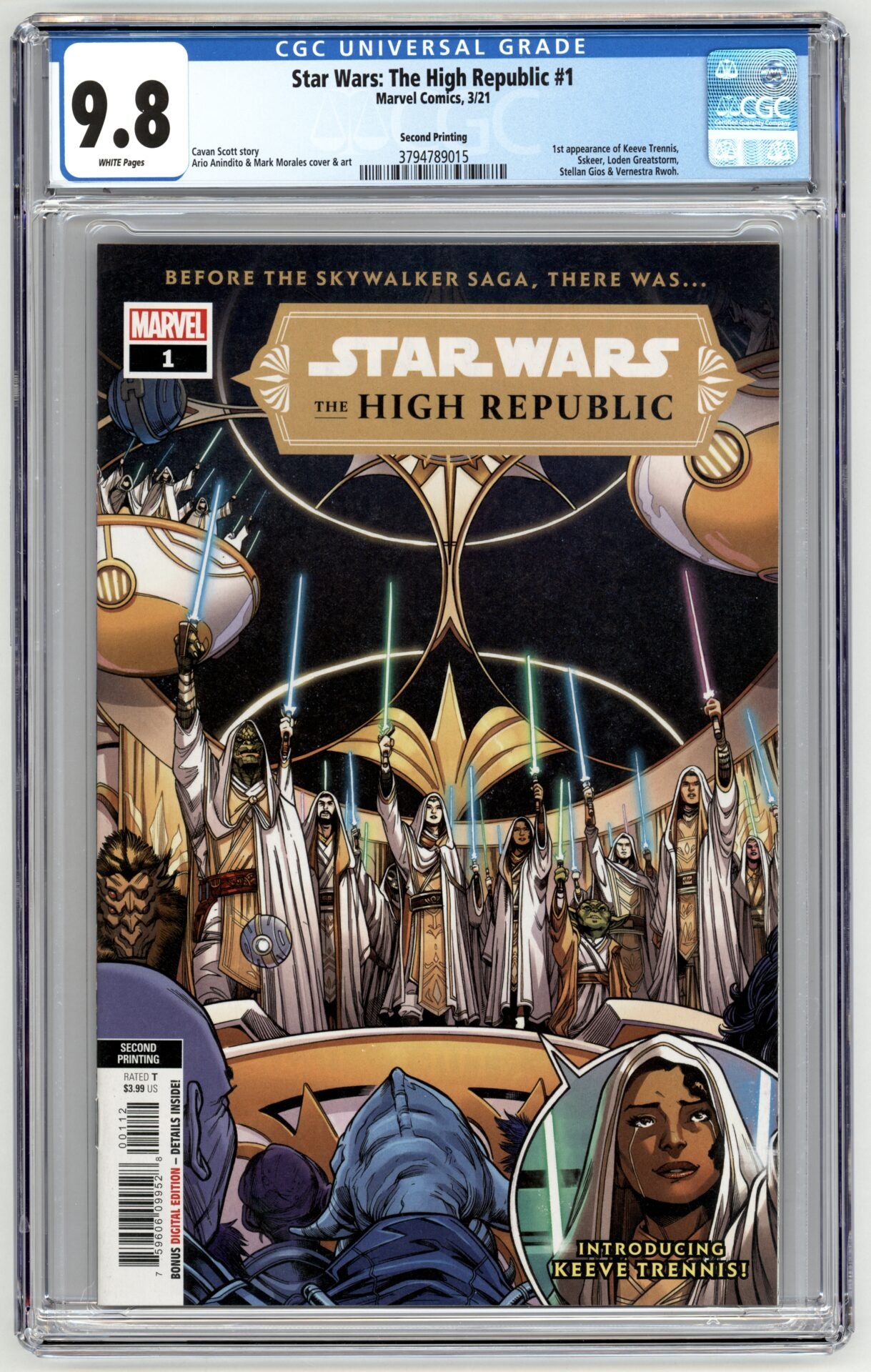 Star Wars: The High Republic #1 2nd Print CGC 9.8