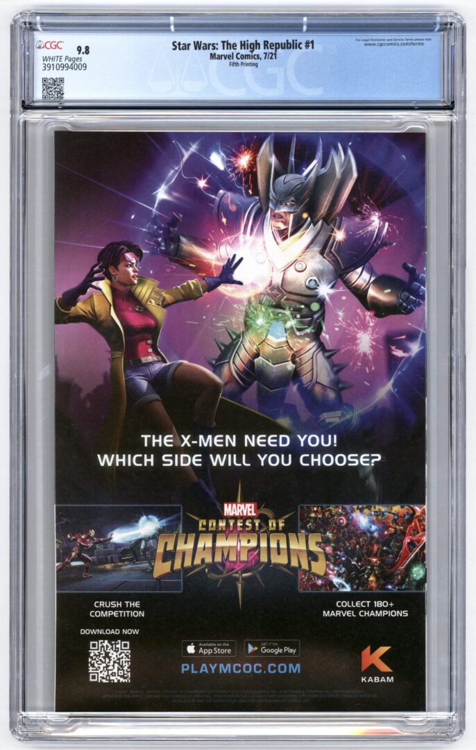 Star Wars The High Republic #1 5th Print CGC 9.8