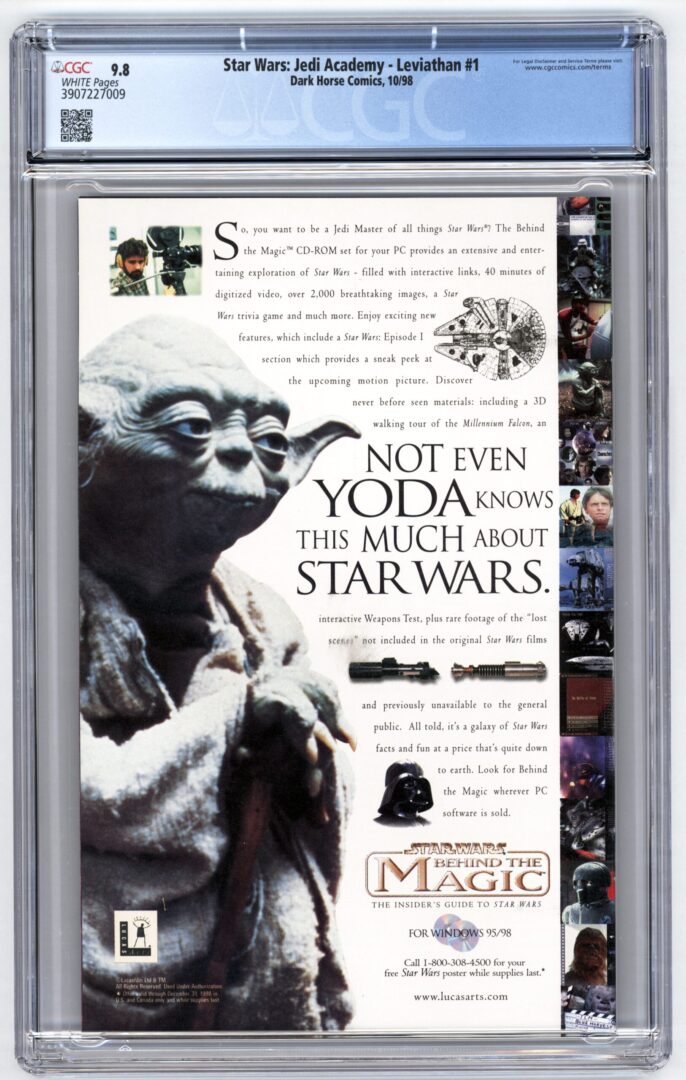 Star Wars Jedi Academy #1 CGC 9.8