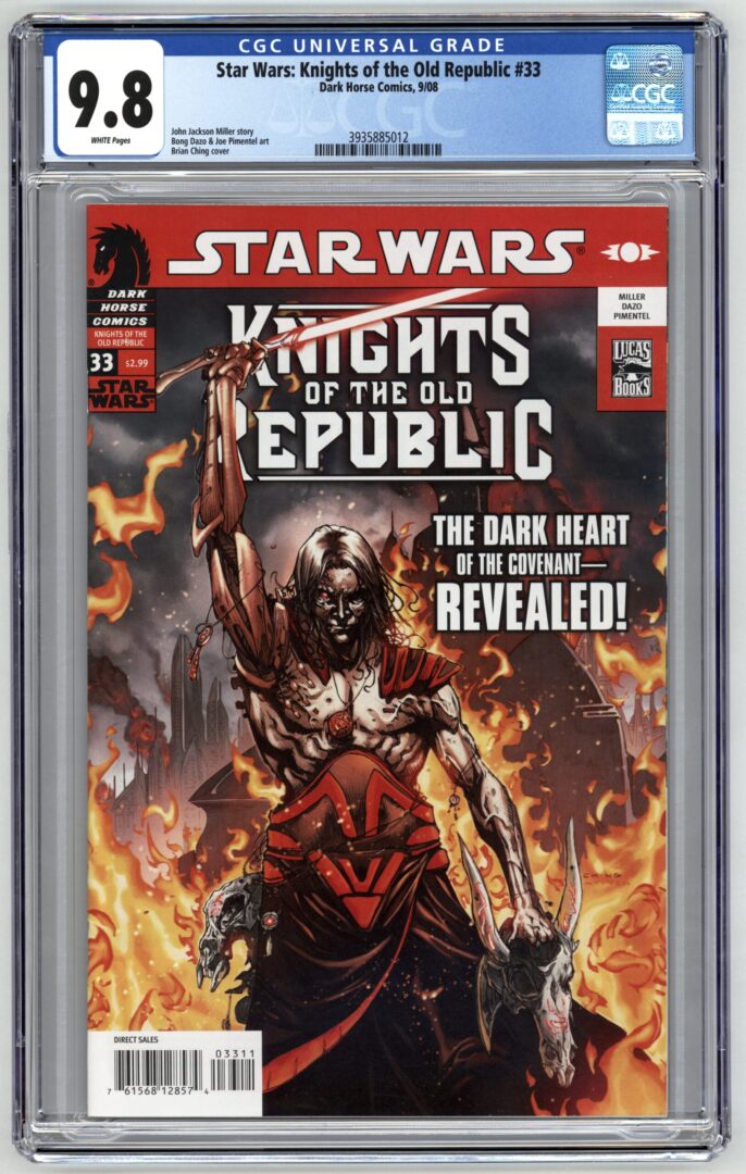Star Wars Knights of the Old Republic #33 CGC 9.8