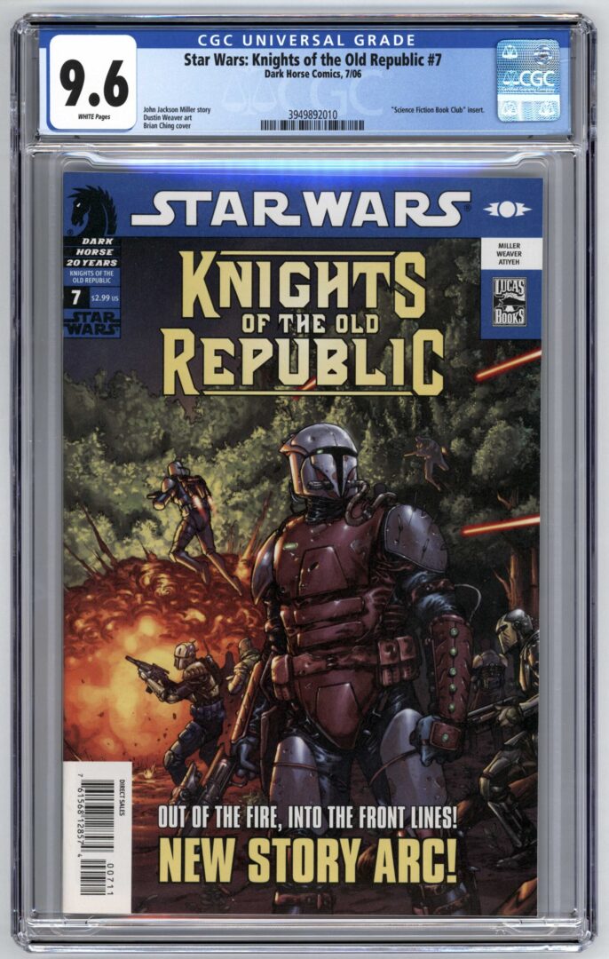 Star Wars Knights of the Old Republic #7 CGC 9.6 1st full app. of Rohlan Dyre