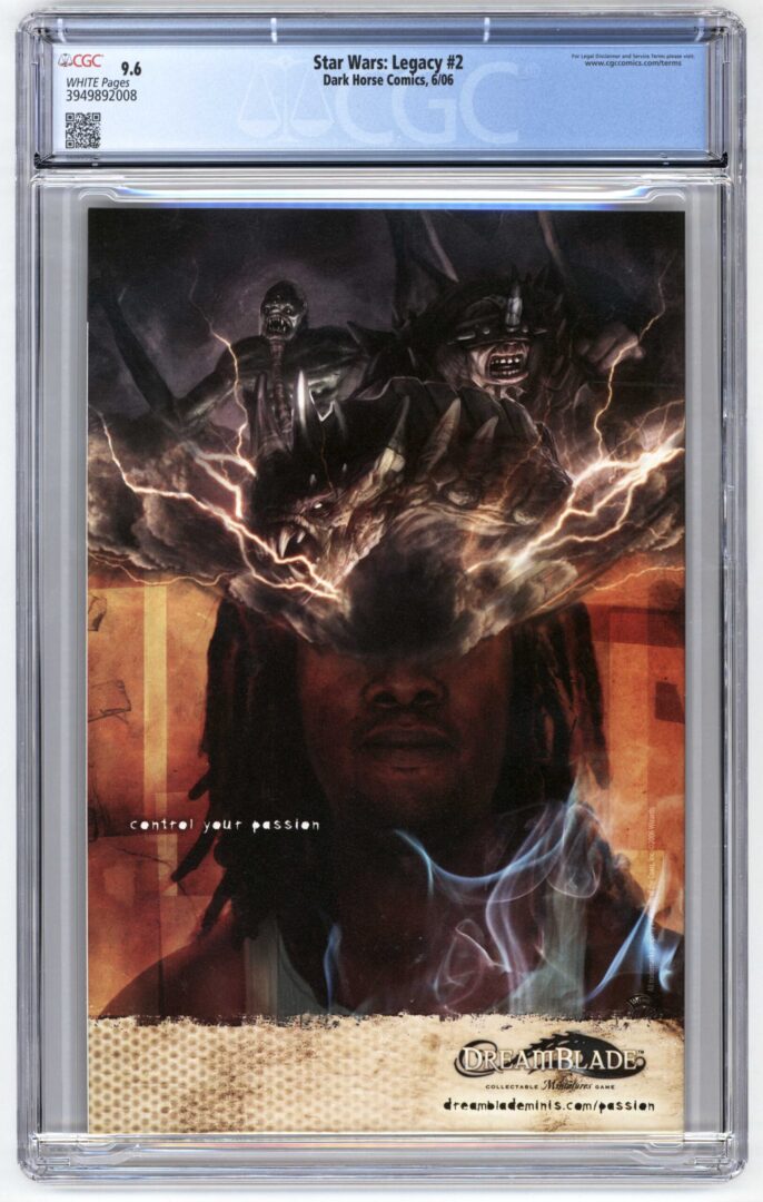Star Wars Legacy #2 CGC 9.6 1st App. of Darth Talon