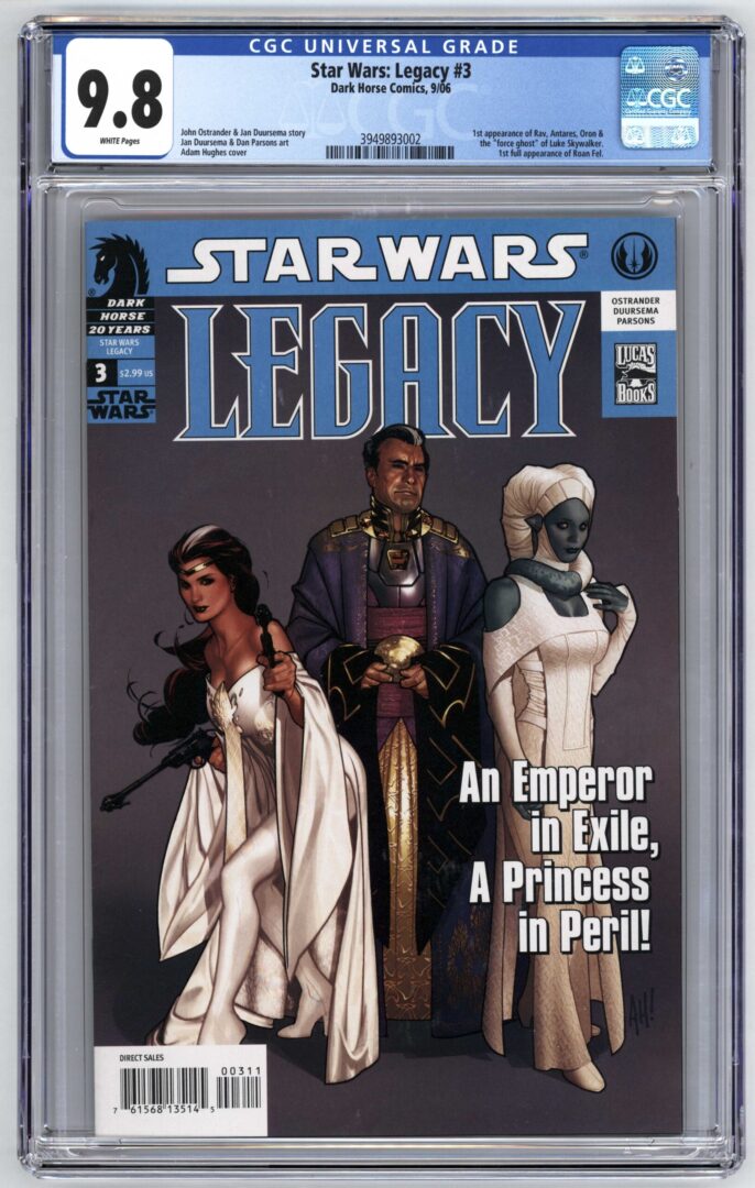 Star Wars Legacy #3 CGC 9.8 1st app. of Rav, Antares, Oron, & Roan Fel