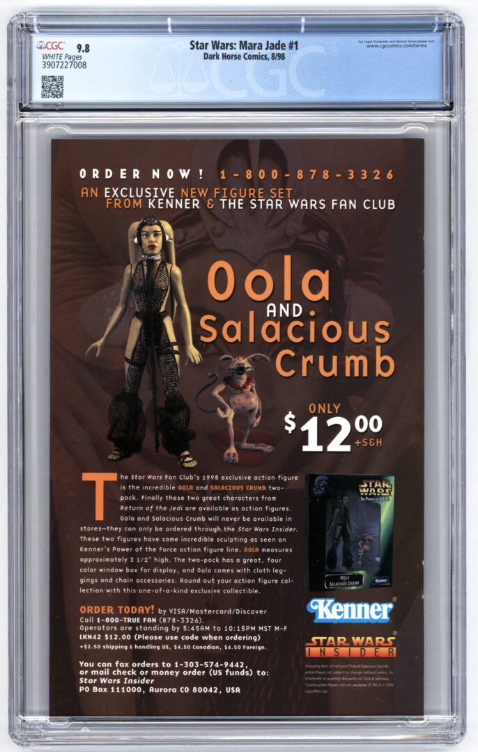 Star Wars Mara Jade #1 CGC 9.8