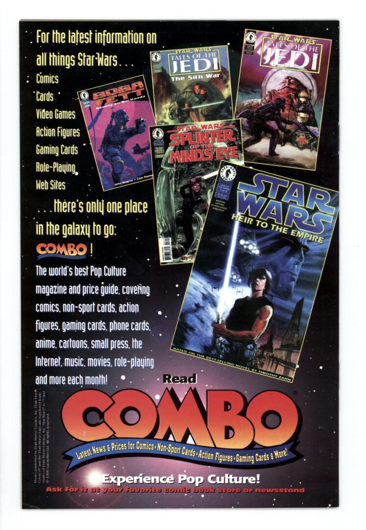 Star Wars Shadows of the Empire #2 VF 1st appearance of Dash Rendar