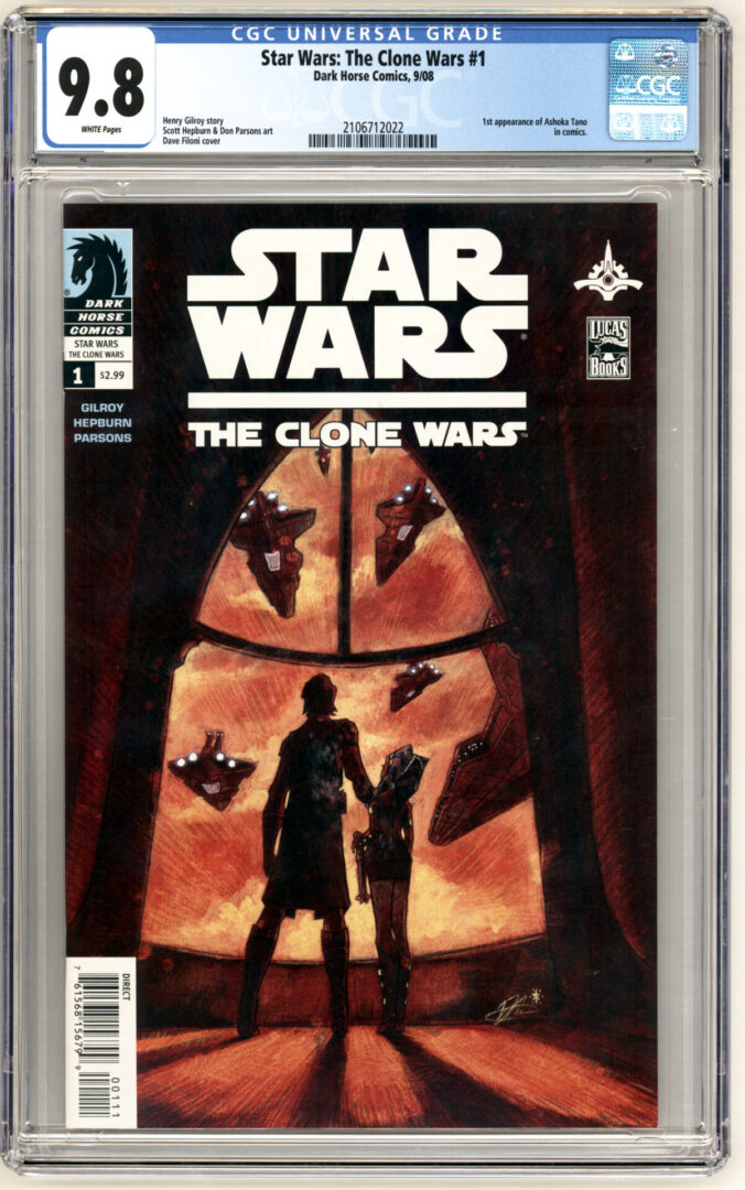 Star Wars: The Clone Wars #1 CGC 9.8 1st App. of Ahsoka Tano