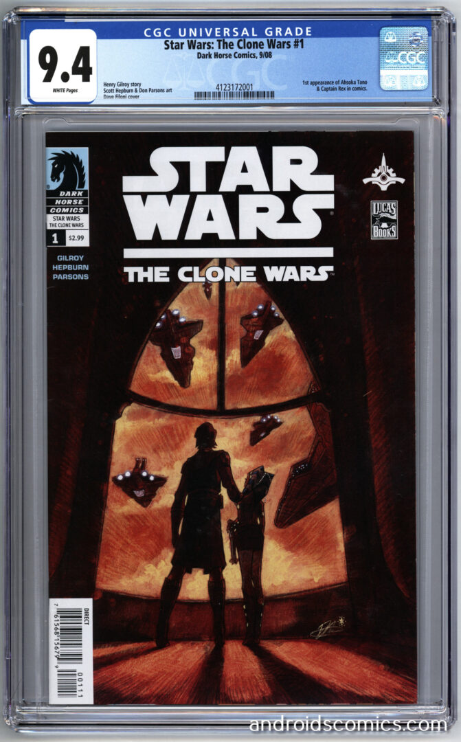 Star Wars The Clone Wars #1 CGC 9.4 1st App. of Ahsoka Tano