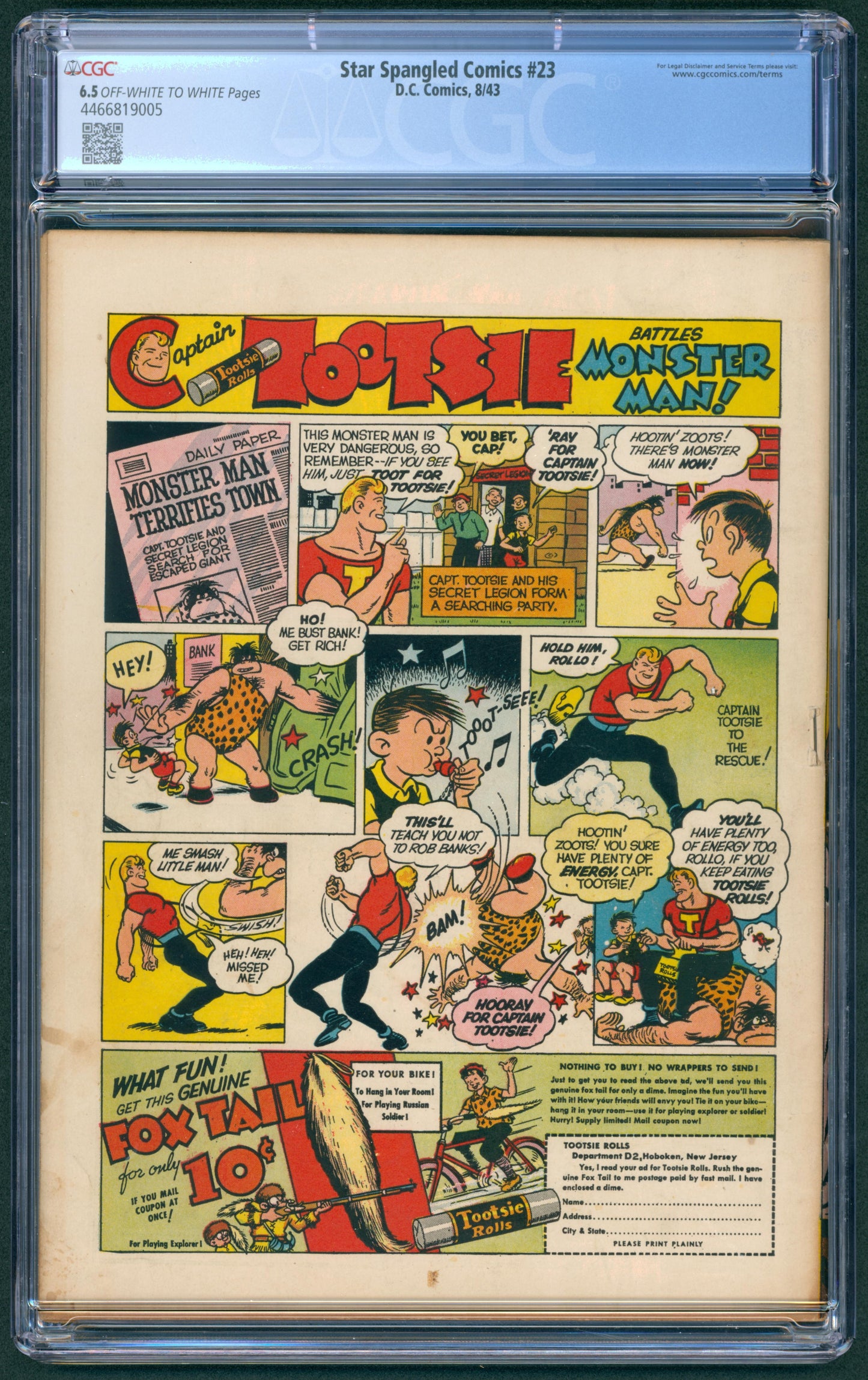 Star Spangled Comics #23 CGC 6.5