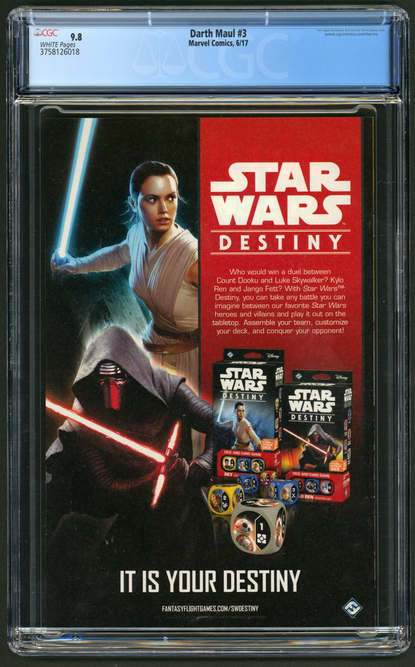 Star Wars Darth Maul #3 (Of 5) CGC 9.8