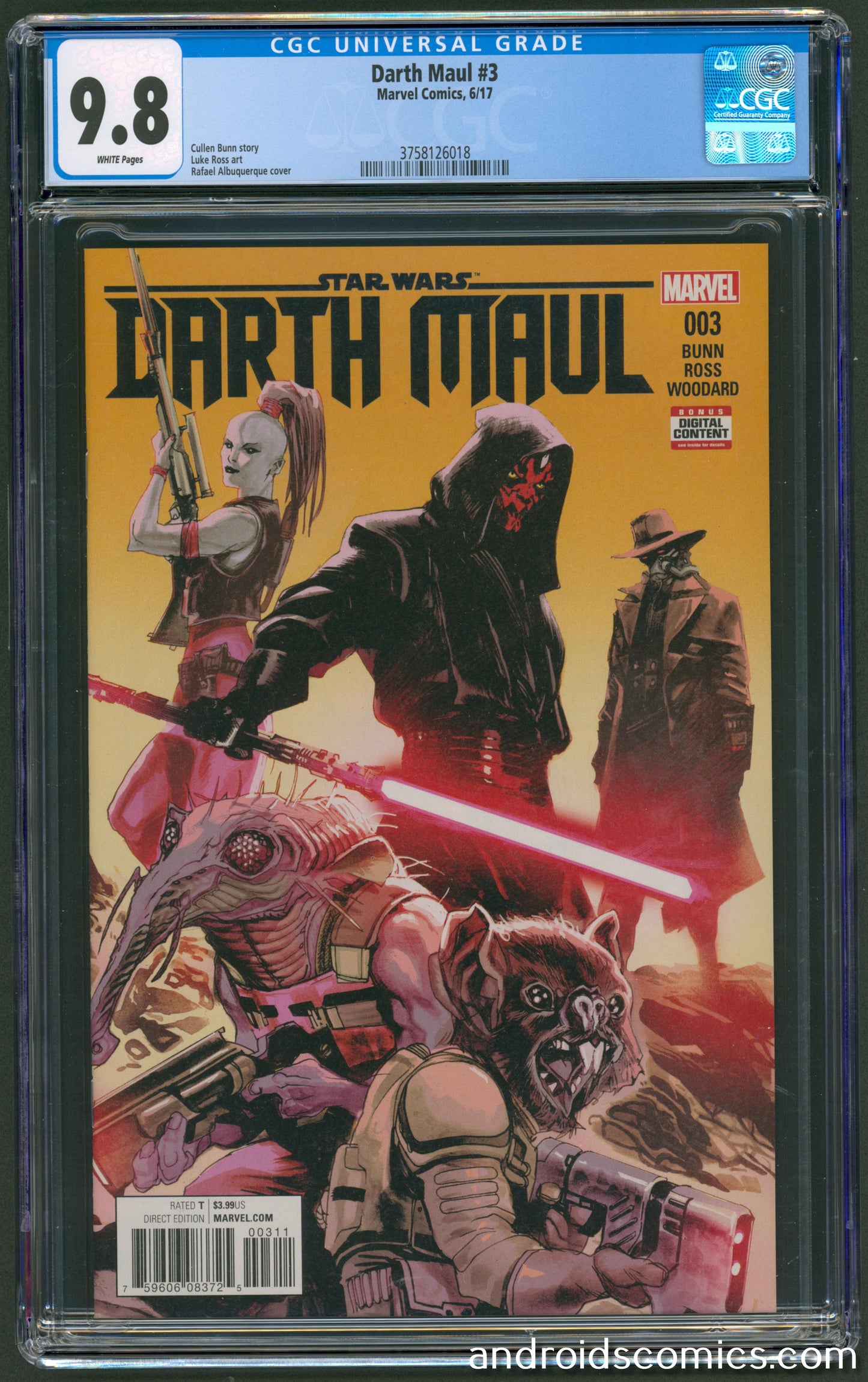 Star Wars Darth Maul #3 (Of 5) CGC 9.8