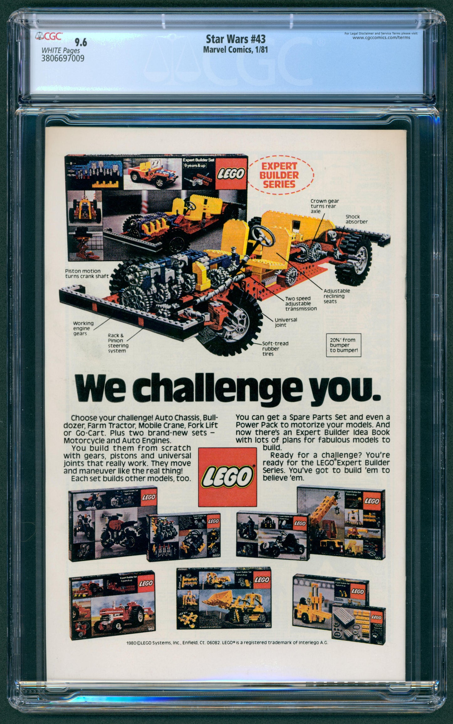 Star Wars #43 CGC 9.6 1st App. of Lando Calrissian