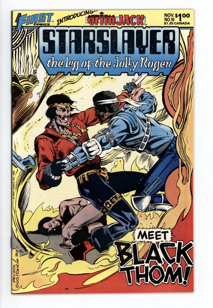 Starslayer #10 VF 1st full appearance of Grimjack